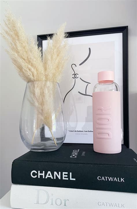 dior pink water bottle.